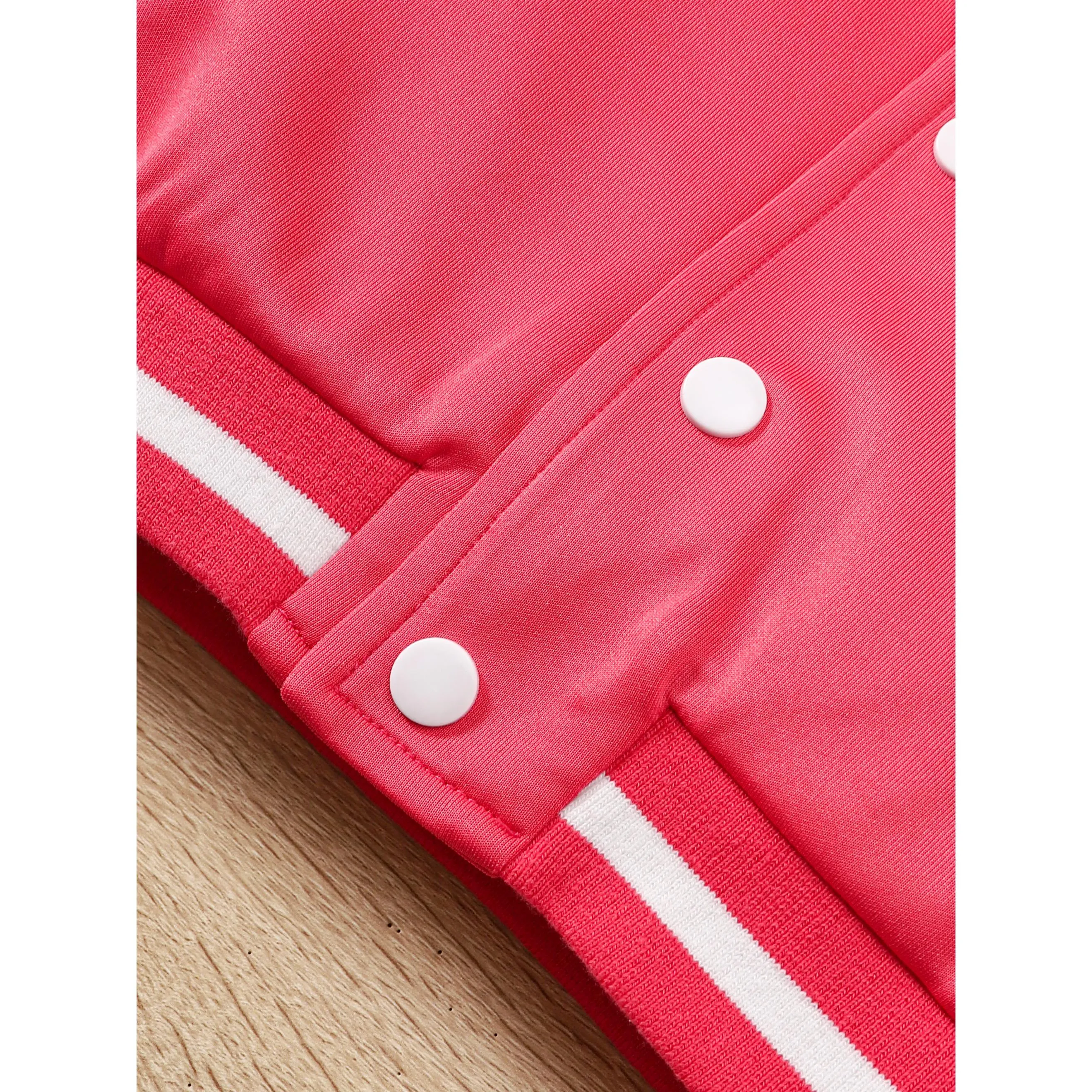 1-8Y Kid Toddler Girls Skirts Set  Baseball Jacket Elastic Skirt 2Pcs Spring Fall Clothing From 1-8Y Rose Red Catpapa 462307165