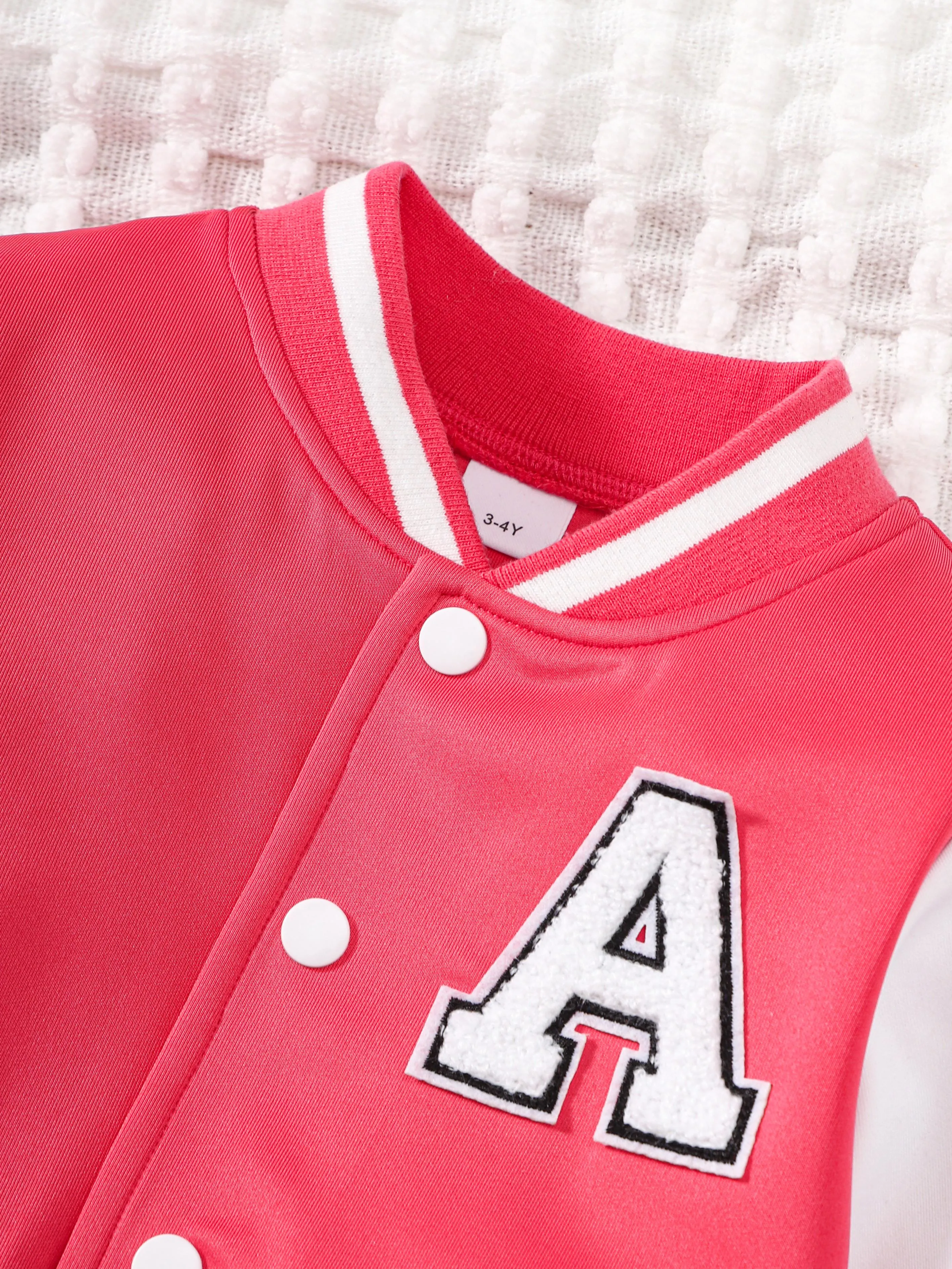 1-8Y Kid Toddler Girls Skirts Set  Baseball Jacket Elastic Skirt 2Pcs Spring Fall Clothing From 1-8Y Rose Red Catpapa 462307165