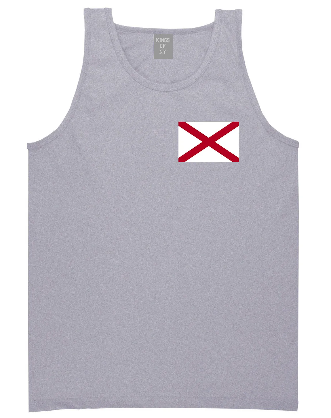 Alabama State Flag AL Chest Mens Tank Top T-Shirt
