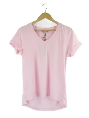 Alexandra Pink V Neck T Shirt S