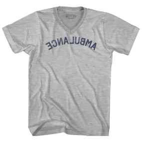 Ambulance Adult Cotton V-neck T-shirt