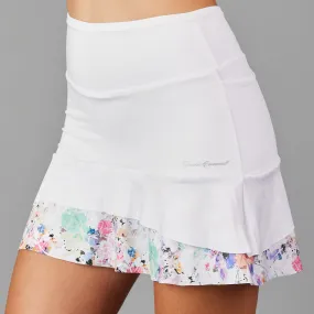 Amethyst Mid Skort (embossed white/print)