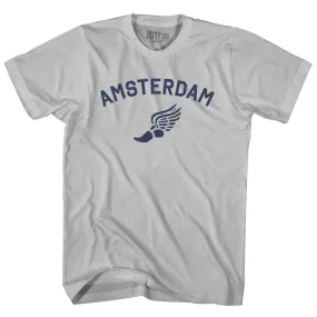 Amsterdam Running Track Winged Foot Adult Cotton T-shirt