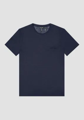 Antony Morato Logo T-Shirt Mmks 02382- Avio Blue