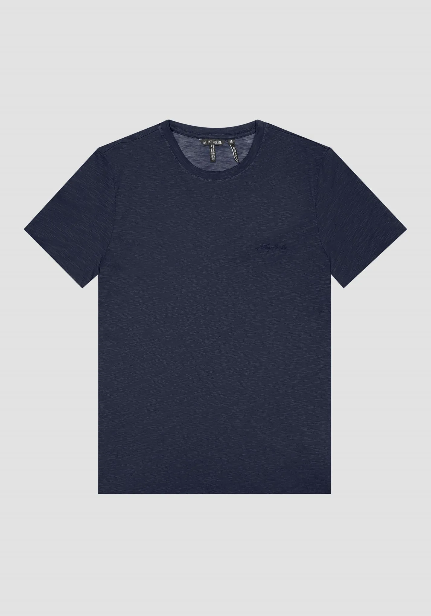 Antony Morato Logo T-Shirt Mmks 02382- Avio Blue