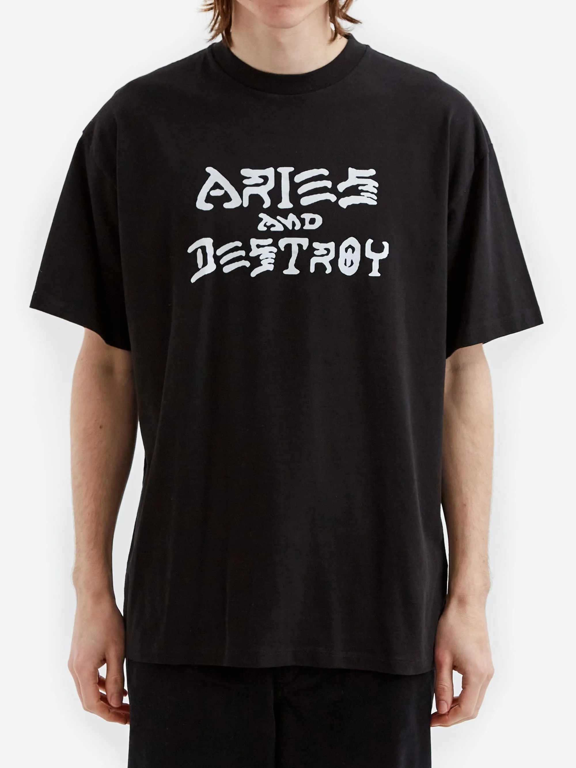 Aries Vintage Aries and Destroy SS Tee - Black