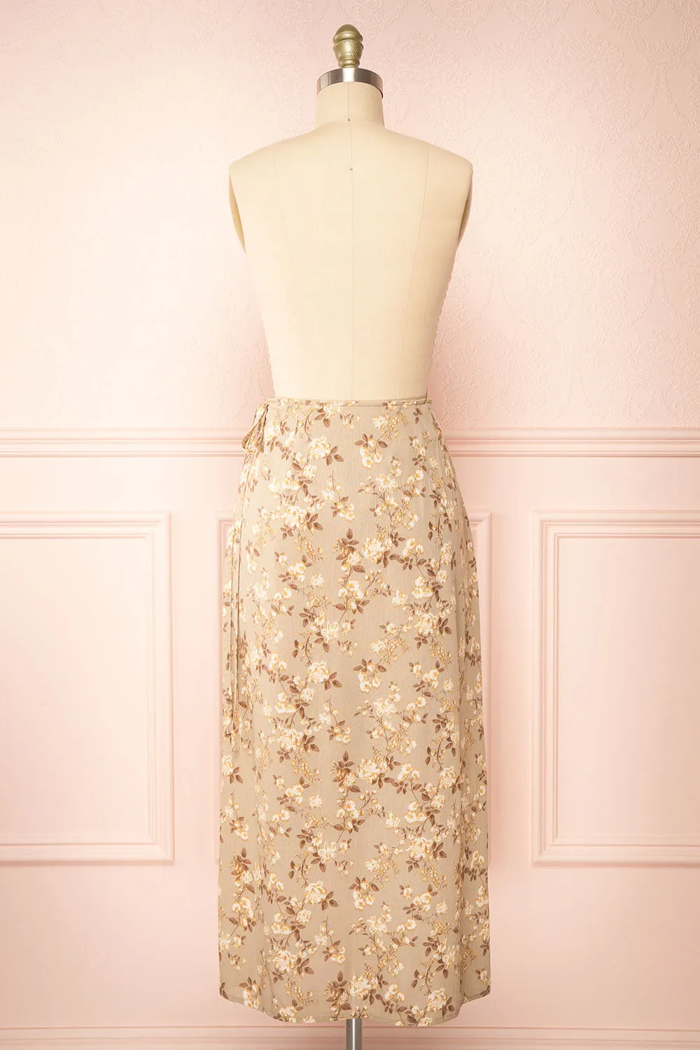 Artemisia | Midi Floral Wrap Skirt