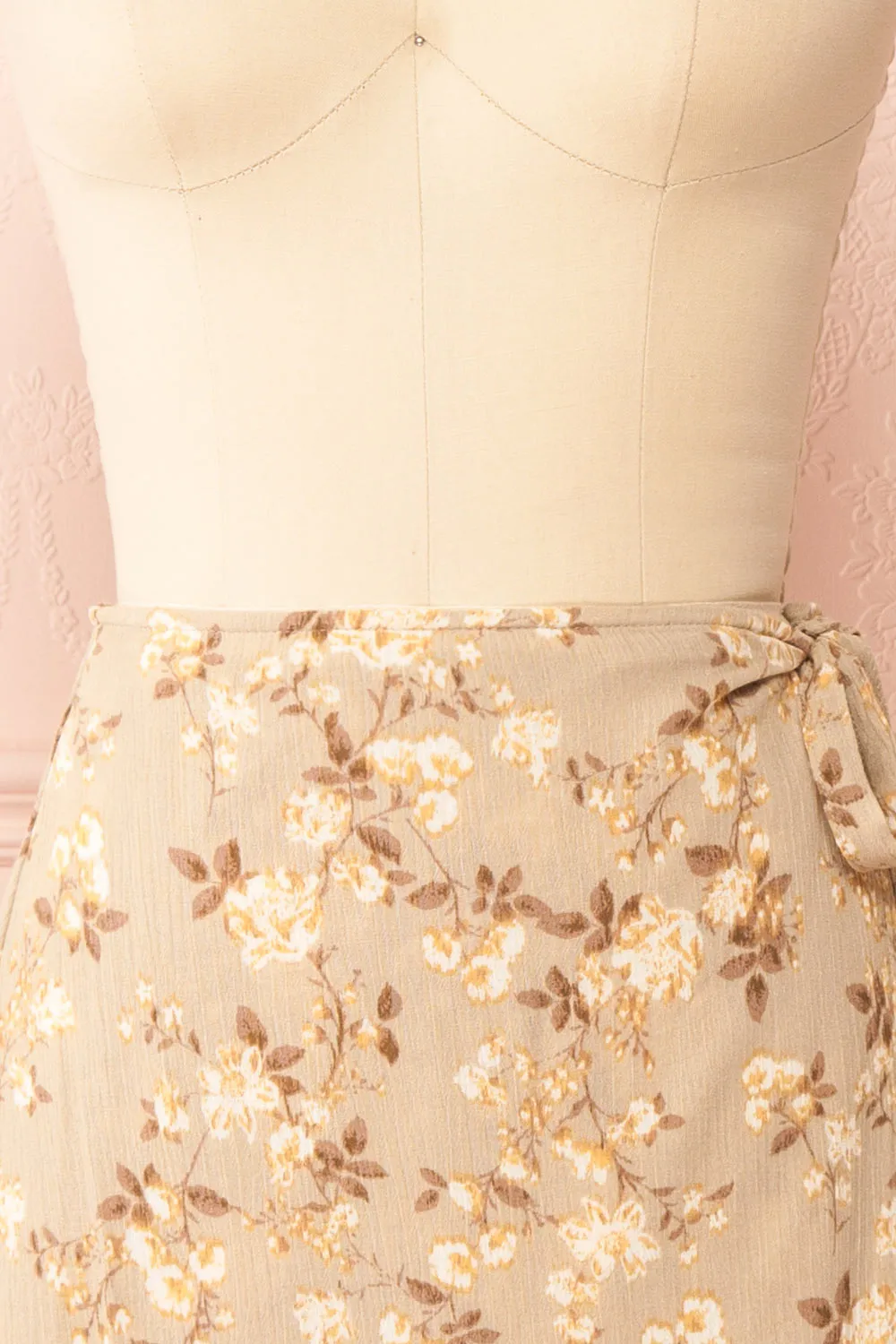 Artemisia | Midi Floral Wrap Skirt