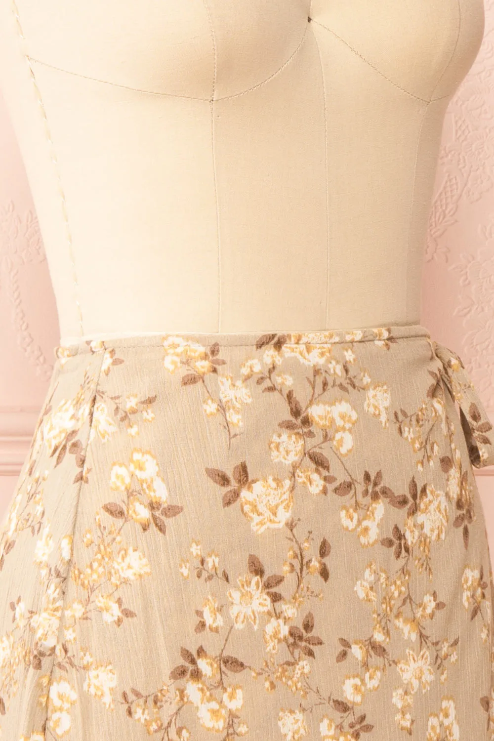 Artemisia | Midi Floral Wrap Skirt