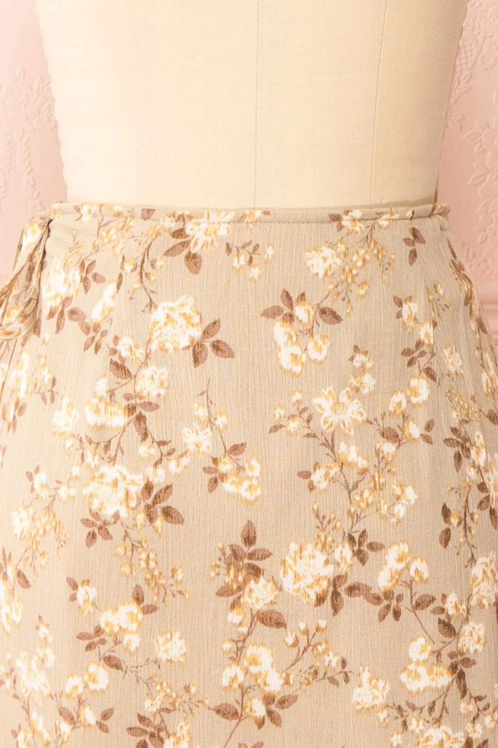 Artemisia | Midi Floral Wrap Skirt