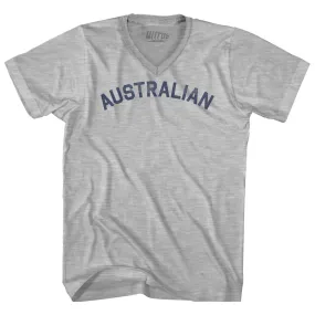 Australian Adult Cotton V-neck T-shirt