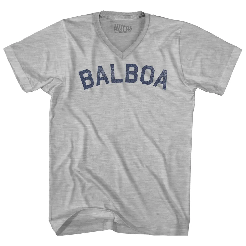 Balboa Adult Cotton V-neck T-shirt