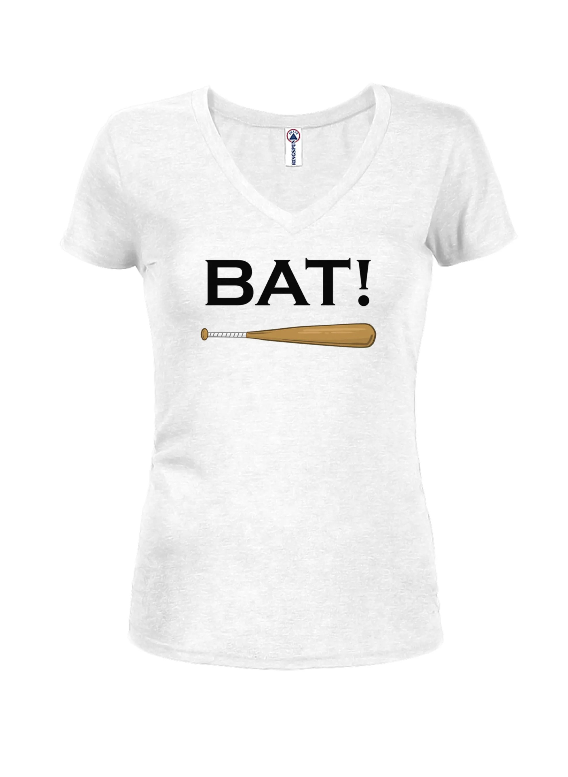 BAT! Juniors V Neck T-Shirt
