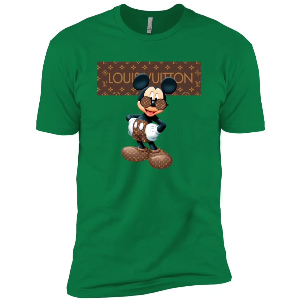 Best Louis Vuitton Mickey Mouse Shirt Men Short Sleeve T-Shirt