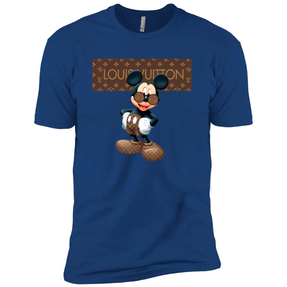 Best Louis Vuitton Mickey Mouse Shirt Men Short Sleeve T-Shirt