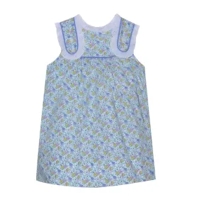 Blue Rose Flowers Dress
