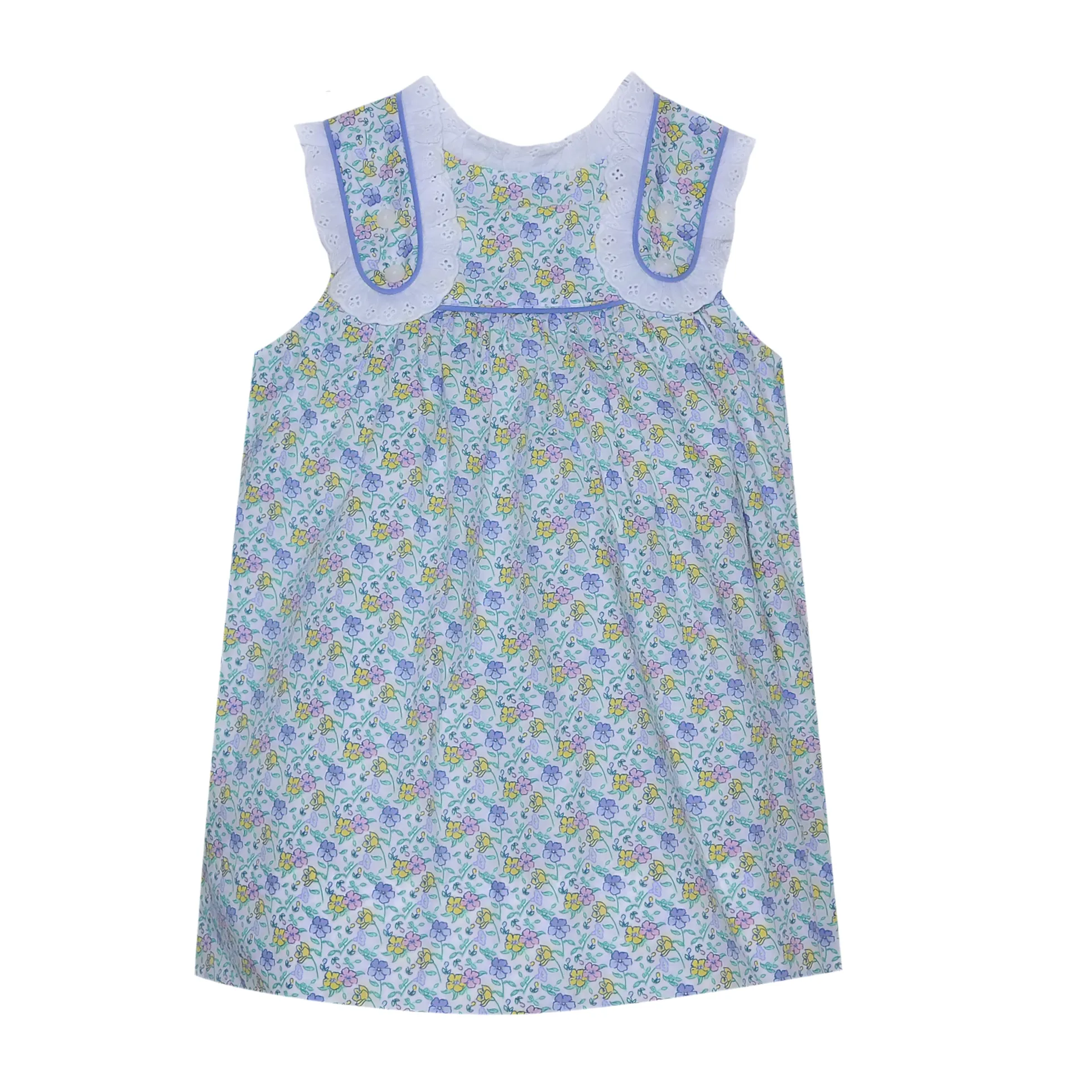 Blue Rose Flowers Dress