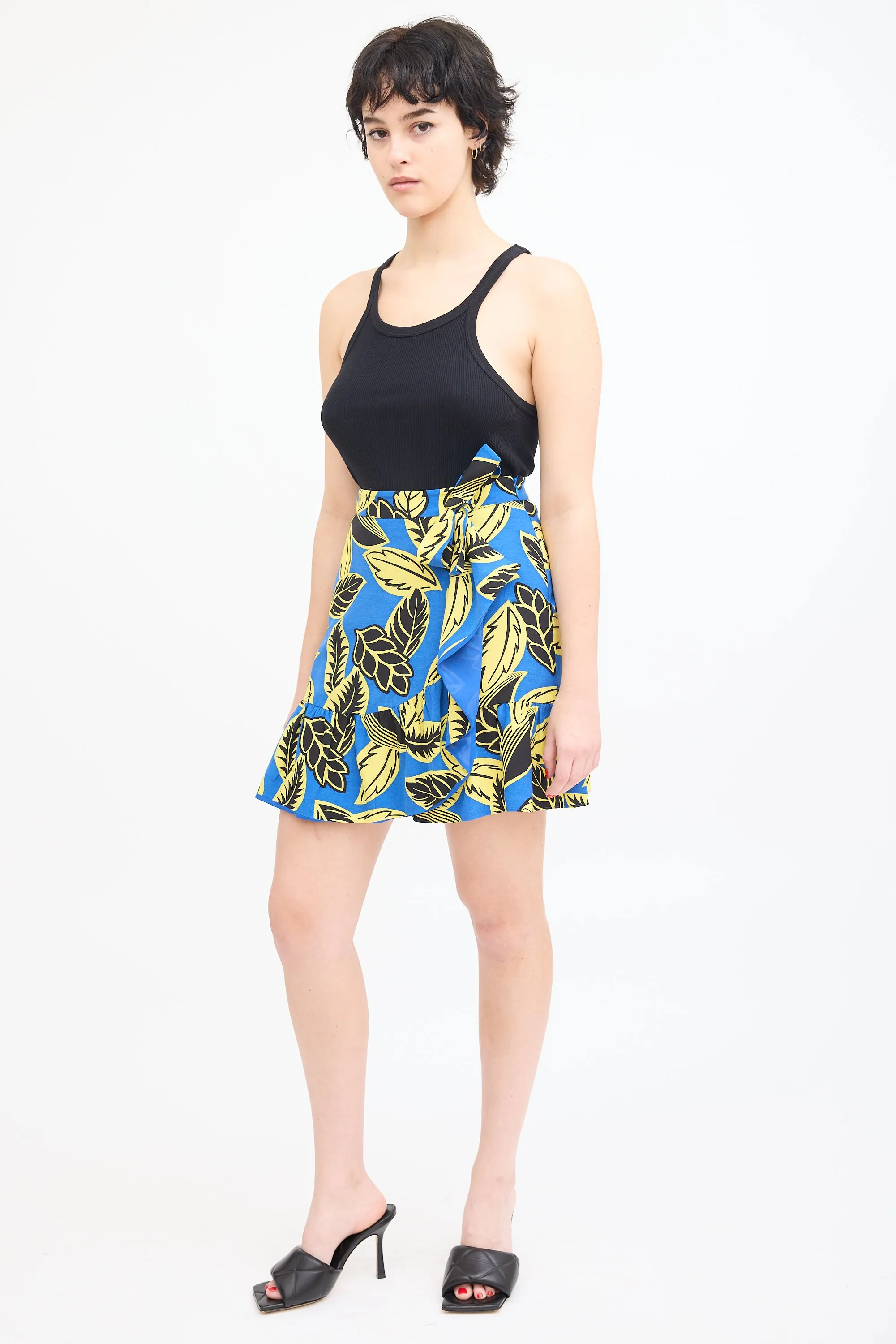 Boutique & Printed Wrap Skirt