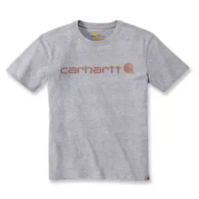 Carhartt&#x20;103592&#x20;Women&#x27;s&#x20;Logo&#x20;T-Shirt&#x20;s&#x2F;s&#x20;-&#x20;Heather&#x20;Grey