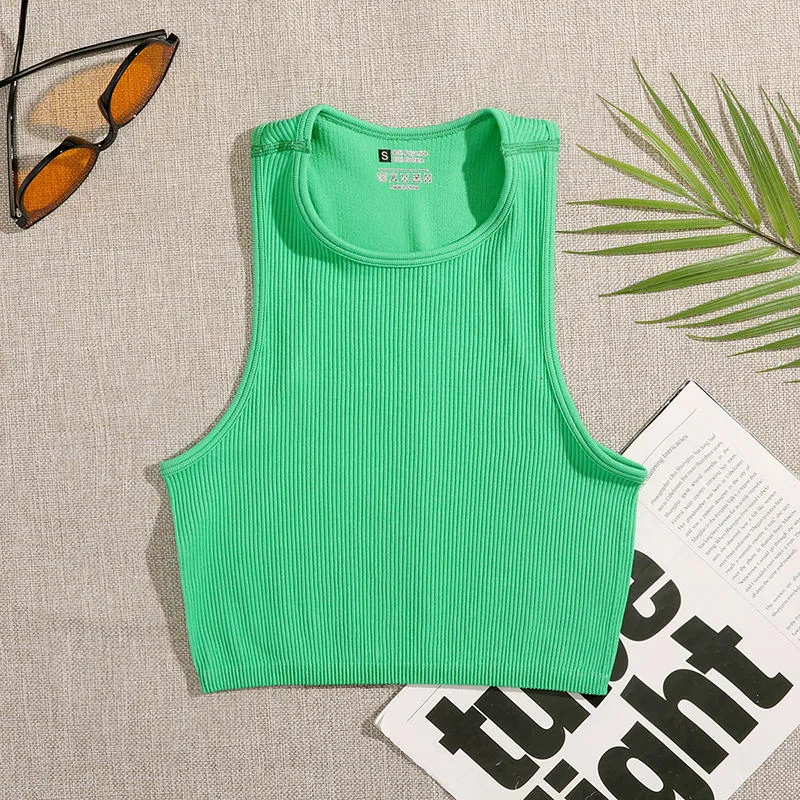 Crop Top Women Solid Basic T-shirts