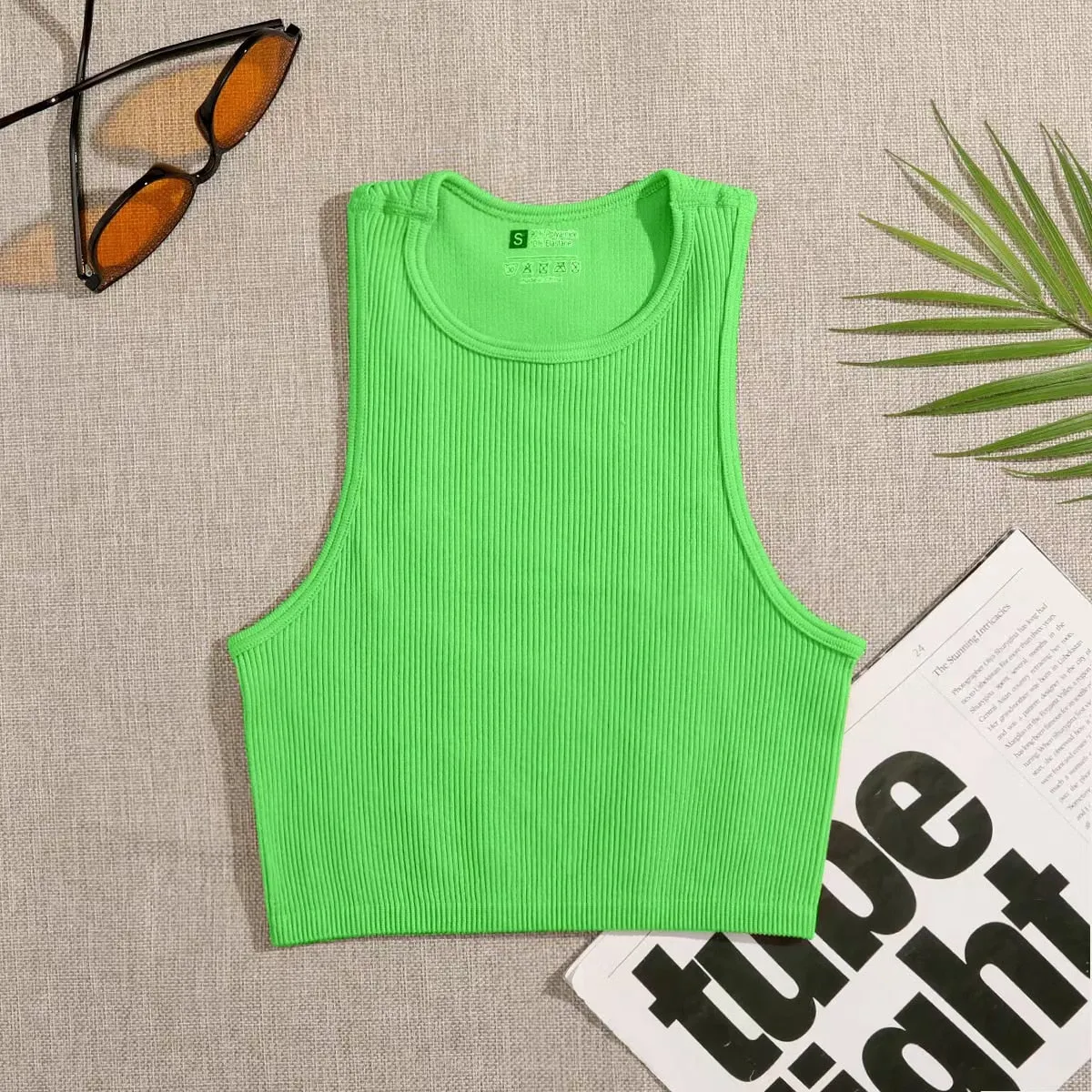 Crop Top Women Solid Basic T-shirts