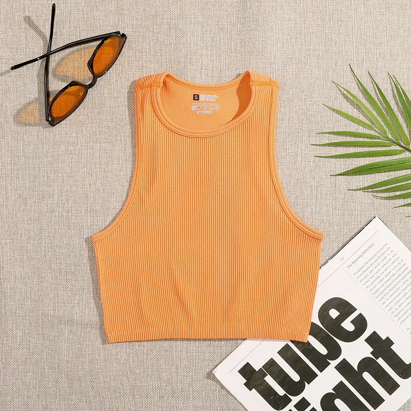 Crop Top Women Solid Basic T-shirts