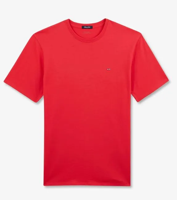 Eden Park Classic Round Neck Red Tee Red