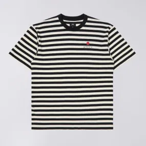 Edwin Basic Stripe T-Shirt - Black
