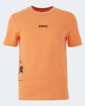 Erke Crew Neck Men Lifestyle T-Shirt Soft Orange 11222291601-302