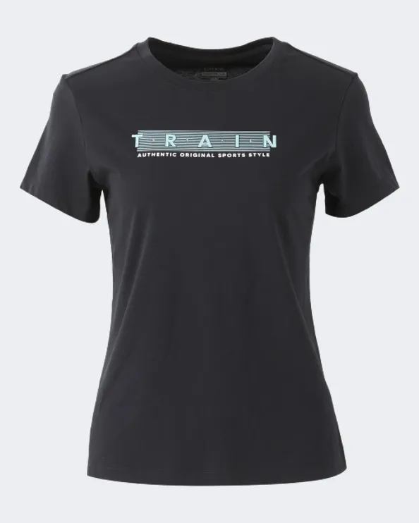 Erke Crew Neck Women Lifestyle T-Shirt Black 12222291294-004