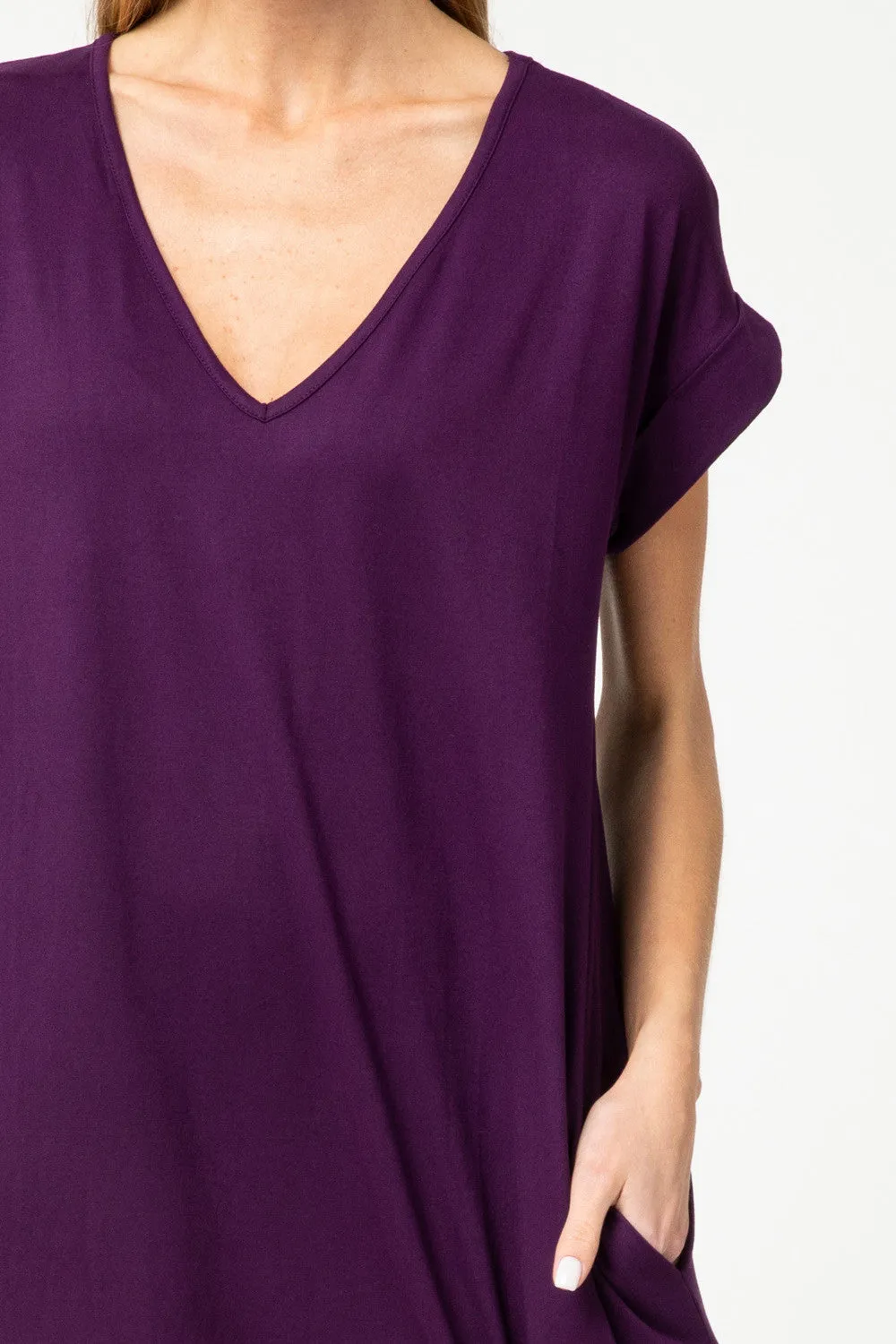 Everyday Pocket Maxi Dress,  Plum