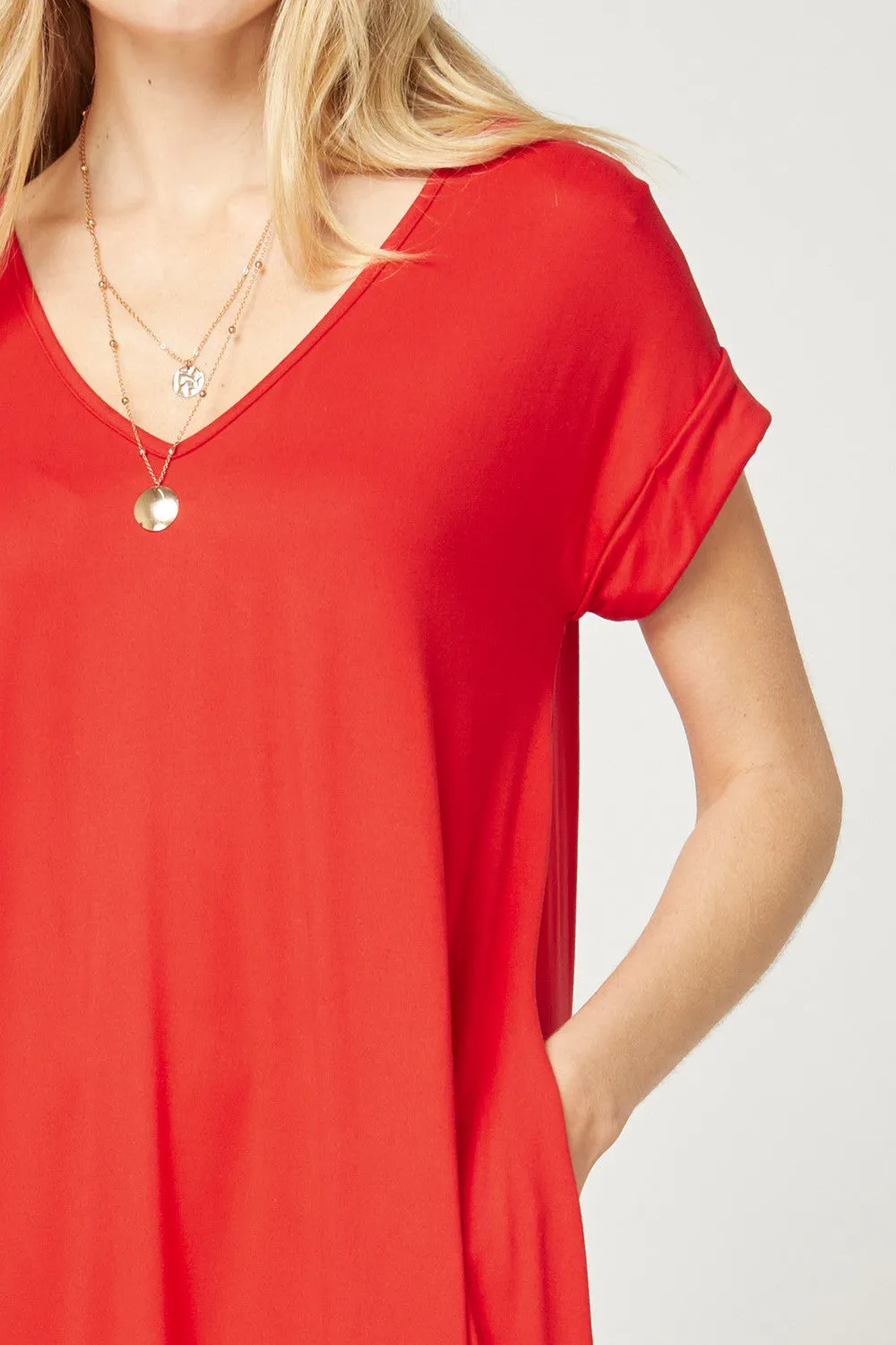 Everyday Pocket Maxi Dress, Tangerine