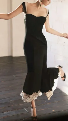 Formal Wear Dresses Charming Black Straps Mermaid Elegant Long Evening Party Dress Prom Dresses Shops Formal Women's Dresses