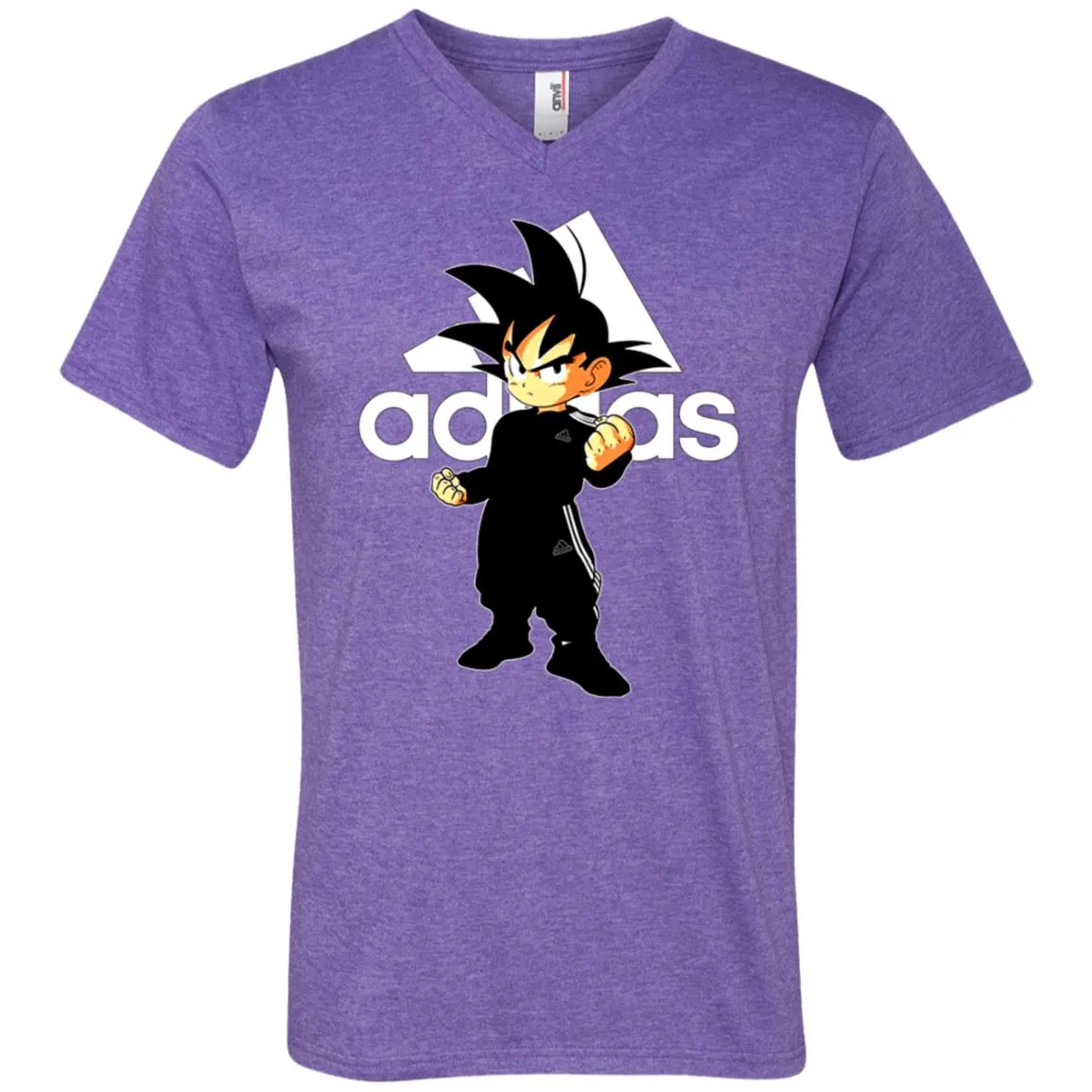 Goku Treding Adidas White T-shirt Men V-Neck T-Shirt