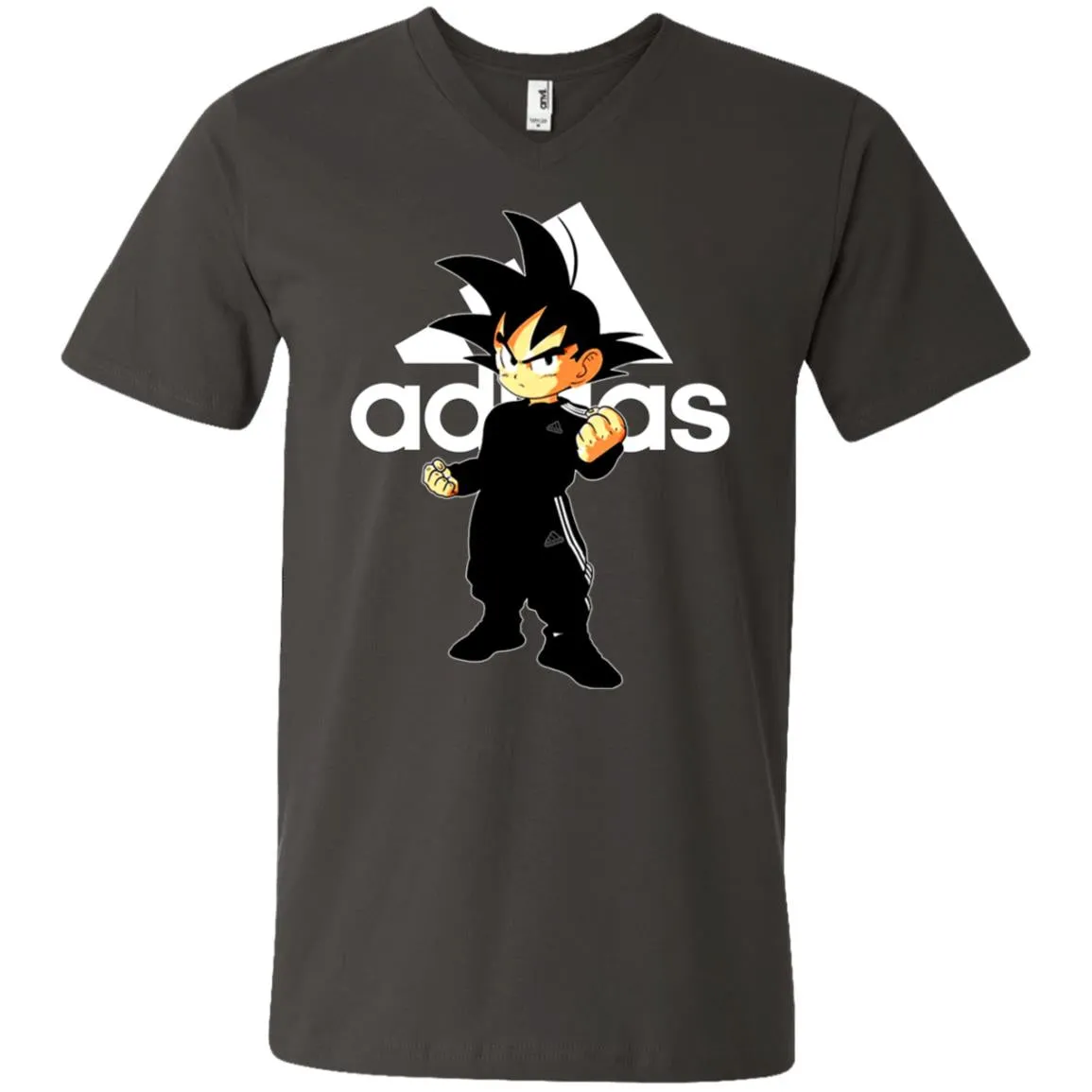 Goku Treding Adidas White T-shirt Men V-Neck T-Shirt