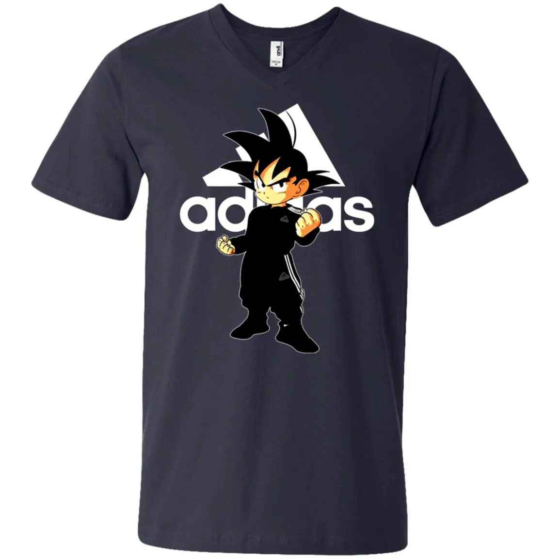 Goku Treding Adidas White T-shirt Men V-Neck T-Shirt