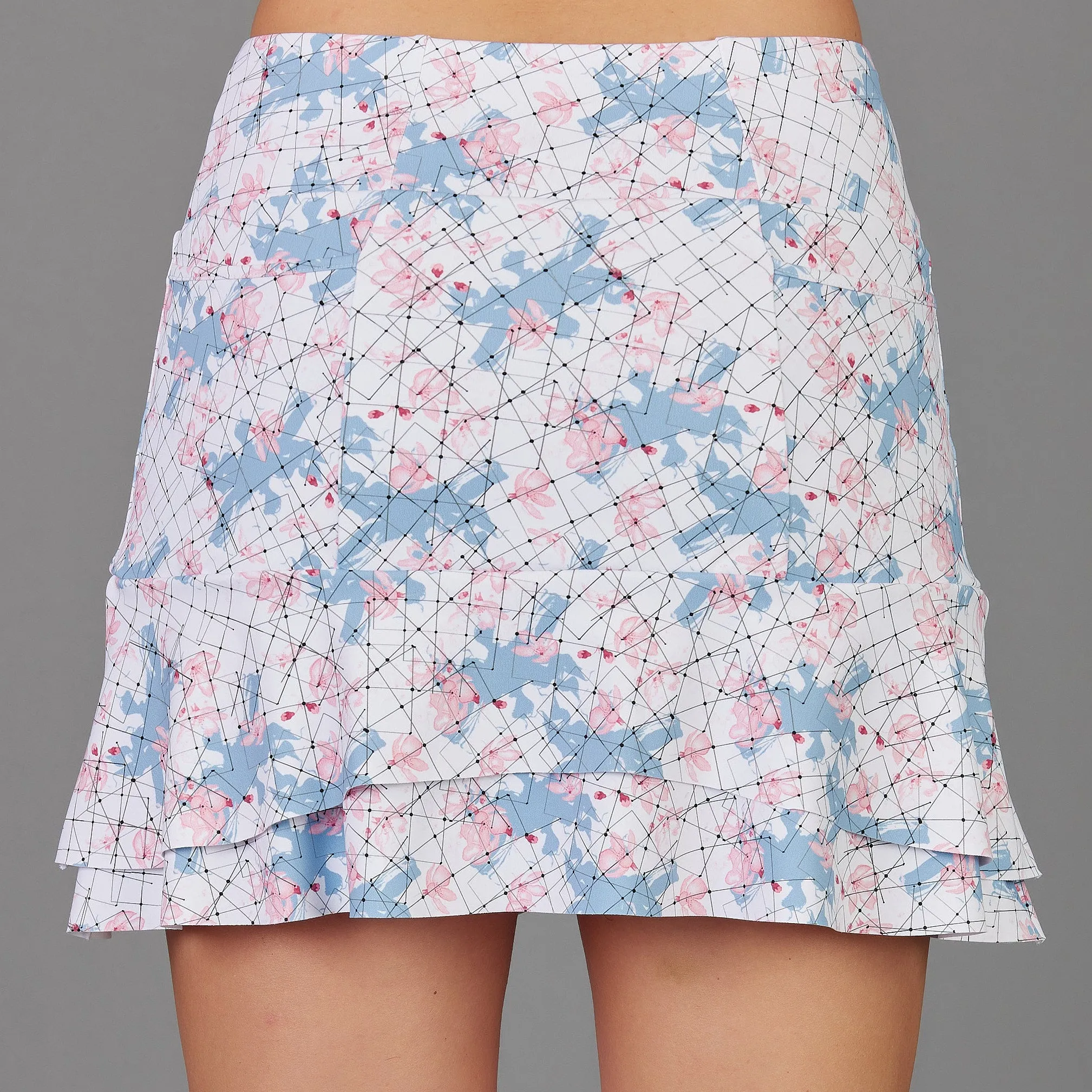 Grids Mid Skort (print)