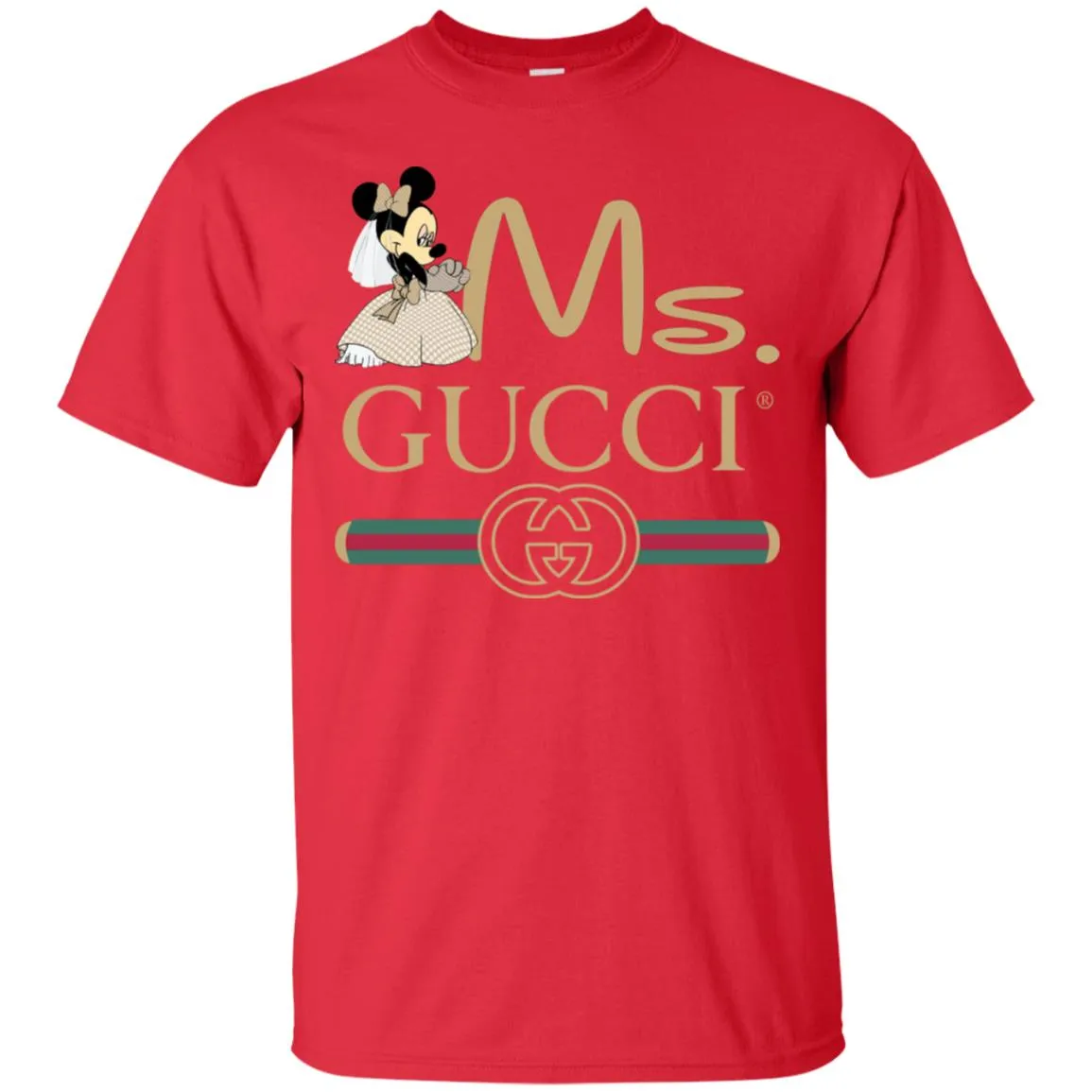 Gucci Couple Disney Ms Minnie Valentine's Day T-shirt Men Cotton T-Shirt