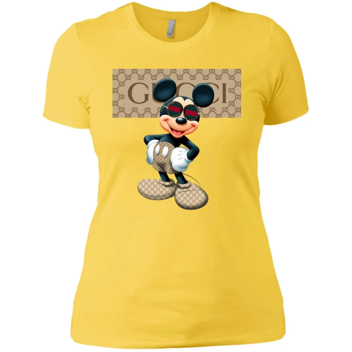 Gucci Mickey Gift Birthday T-shirt Women Cotton T-Shirt