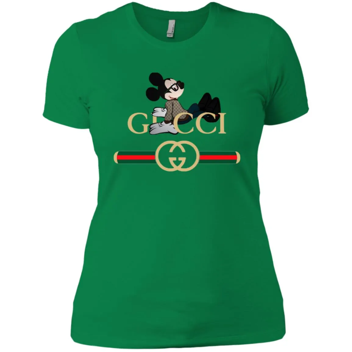 Gucci Mickey T-shirt Women Cotton T-Shirt