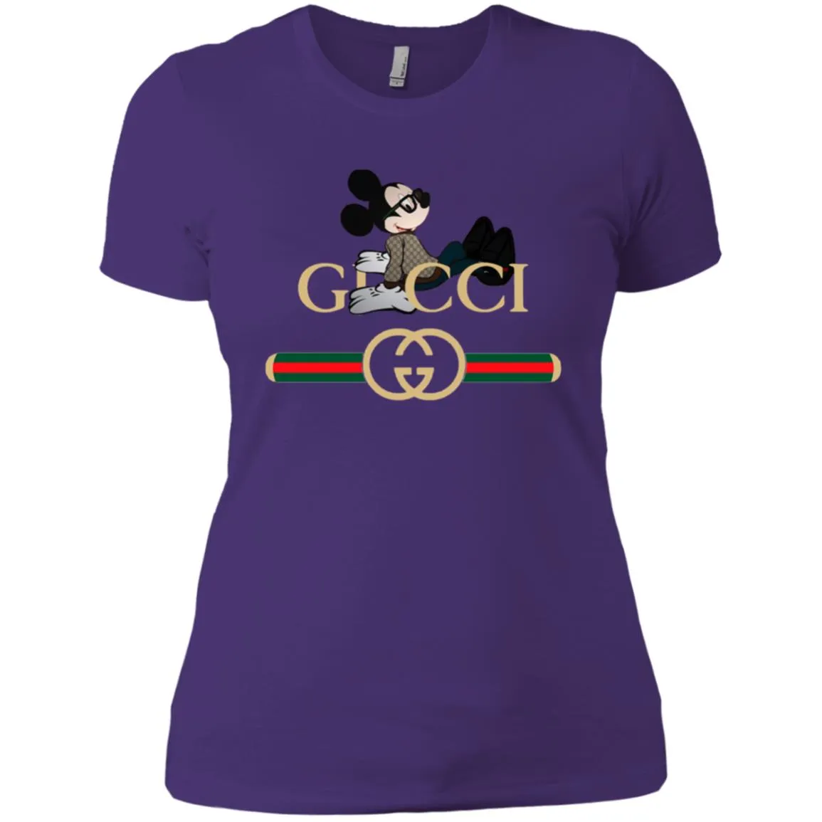 Gucci Mickey T-shirt Women Cotton T-Shirt