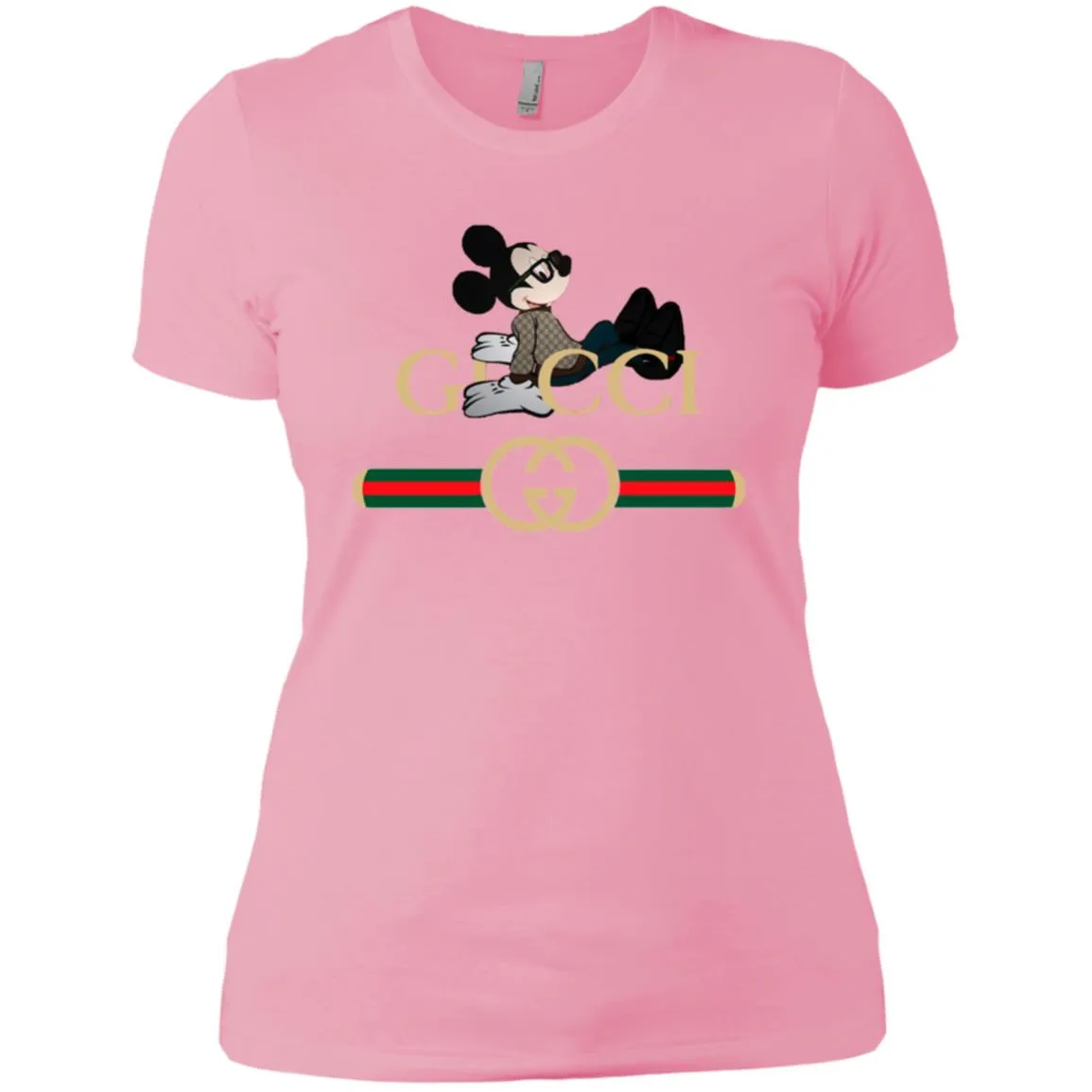 Gucci Mickey T-shirt Women Cotton T-Shirt