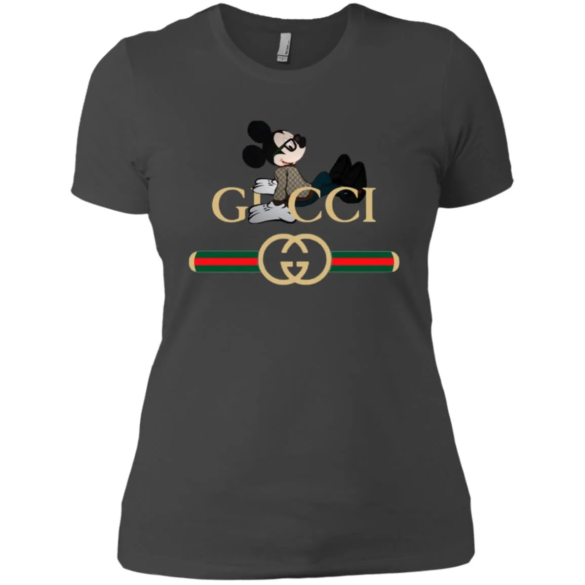 Gucci Mickey T-shirt Women Cotton T-Shirt