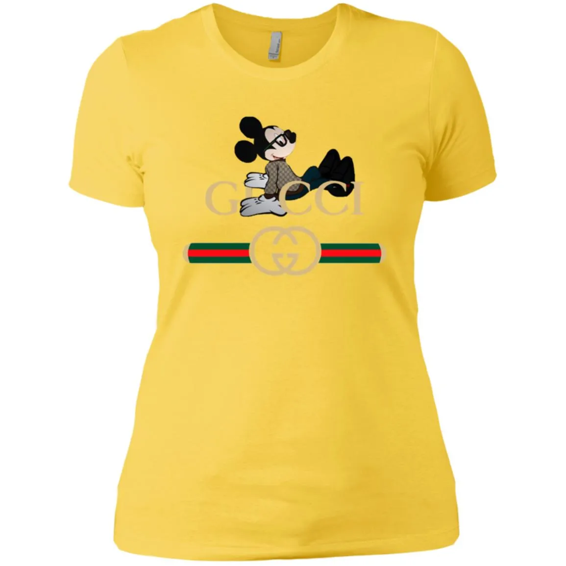Gucci Mickey T-shirt Women Cotton T-Shirt
