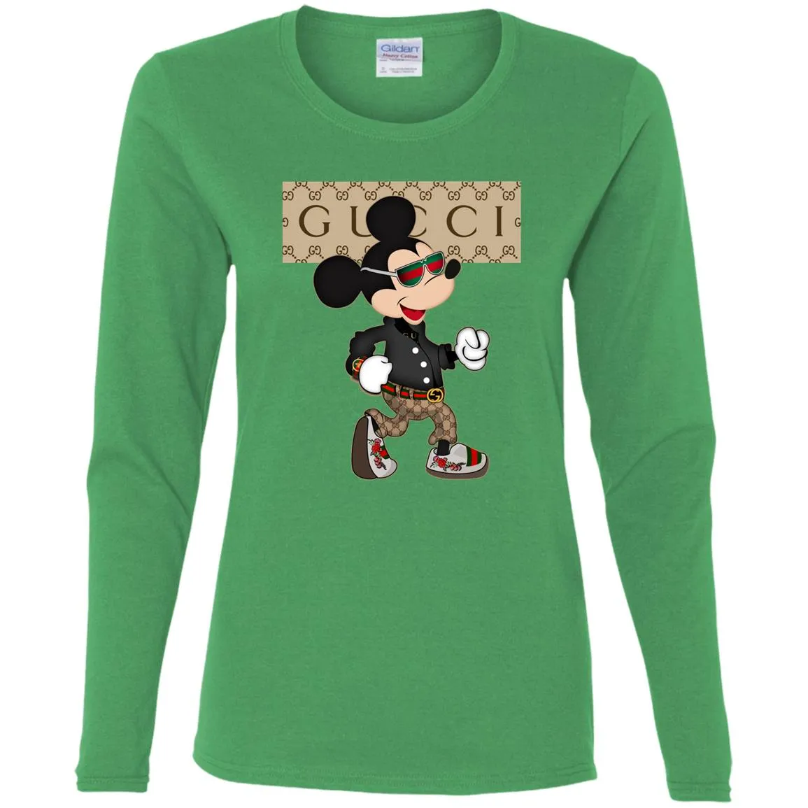 Gucci Shirt Mickey Mouse T-shirt Women Long Sleeve Shirt