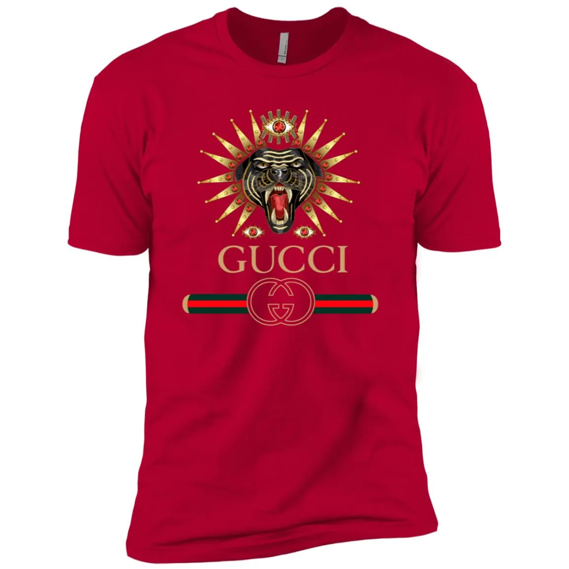 Gucci Tiger Best T-shirt Men Short Sleeve T-Shirt