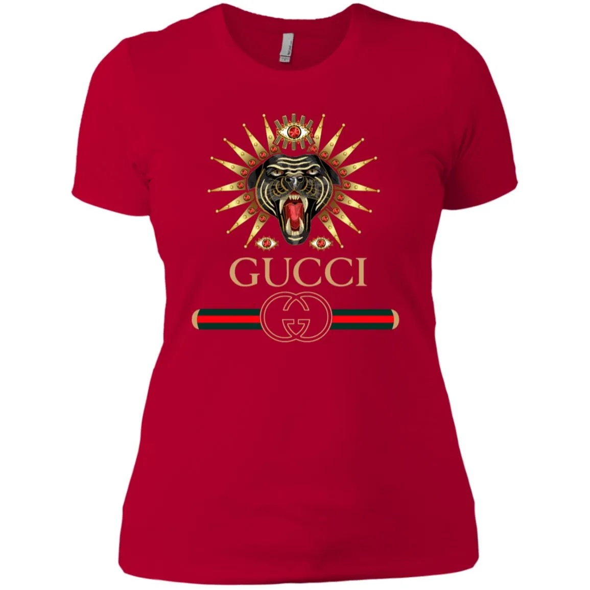 Gucci Tiger Best T-shirt Women Cotton T-Shirt