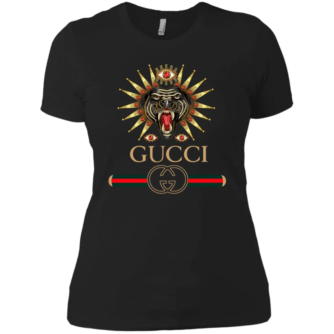 Gucci Tiger Best T-shirt Women Cotton T-Shirt