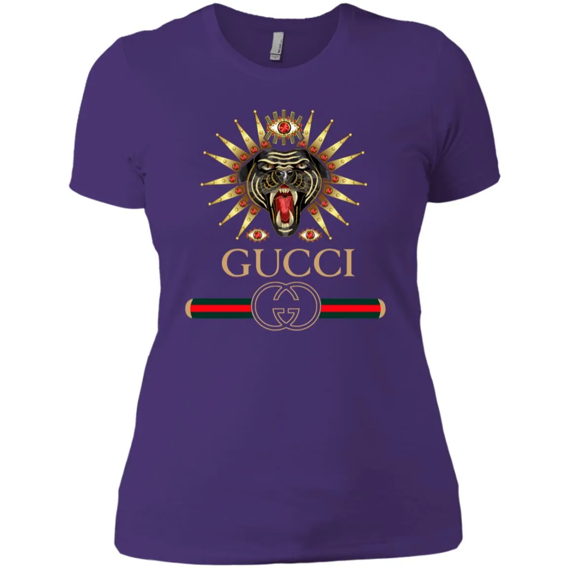 Gucci Tiger Best T-shirt Women Cotton T-Shirt