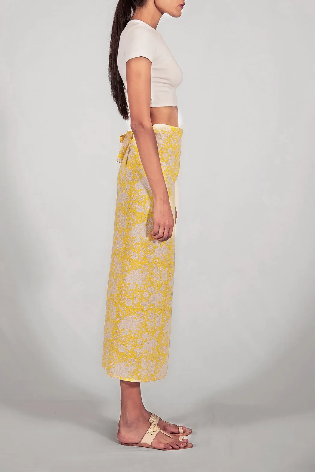 Jaipur Wrap Skirt (Yellow)